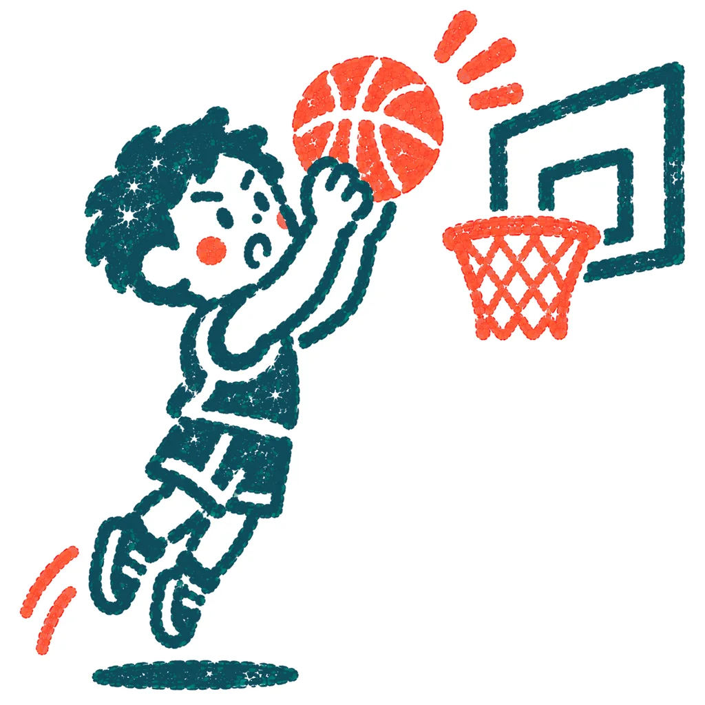 バスケットボールのイラスト(はんこ)