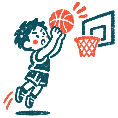 バスケットボールのイラスト(はんこ)