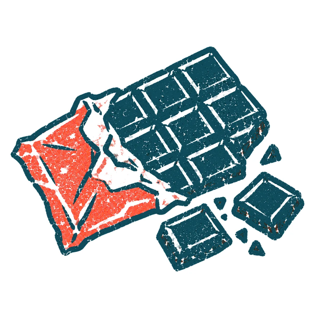 チョコレートのイラスト(はんこ)