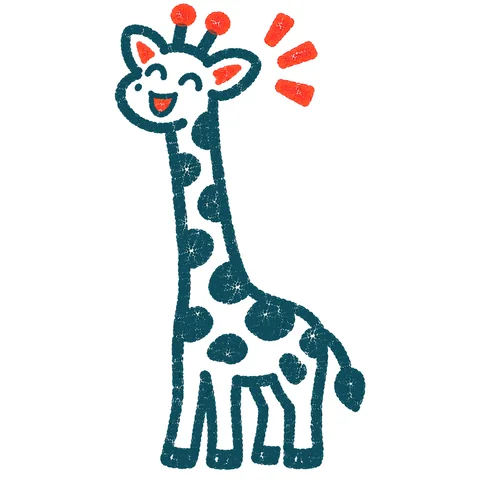 キリンのイラスト(はんこ)