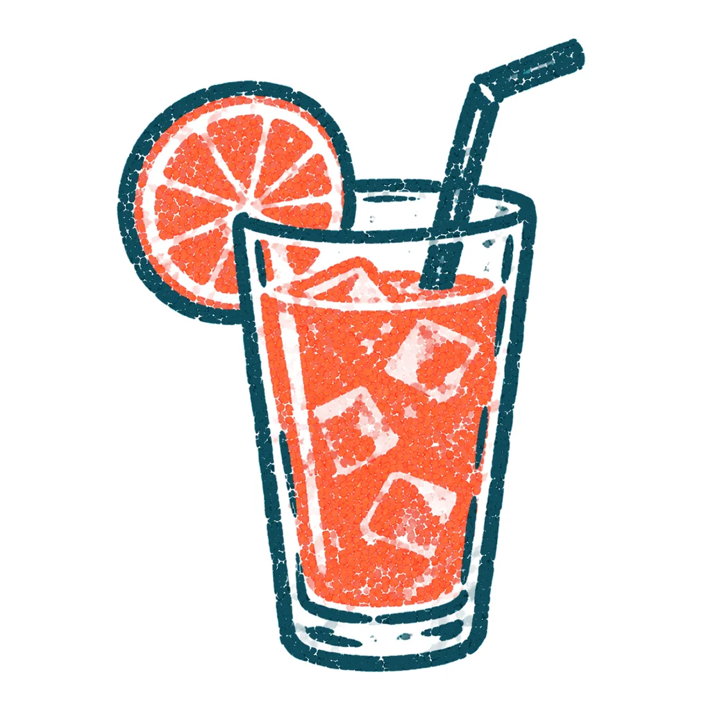 ジュースのイラスト(はんこ)