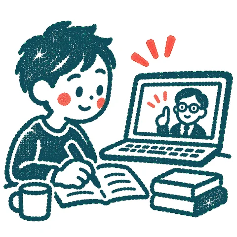 オンライン講座で学ぶ大人のイラスト(はんこ)