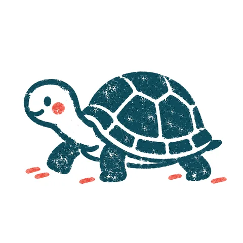 亀のイラスト(はんこ)